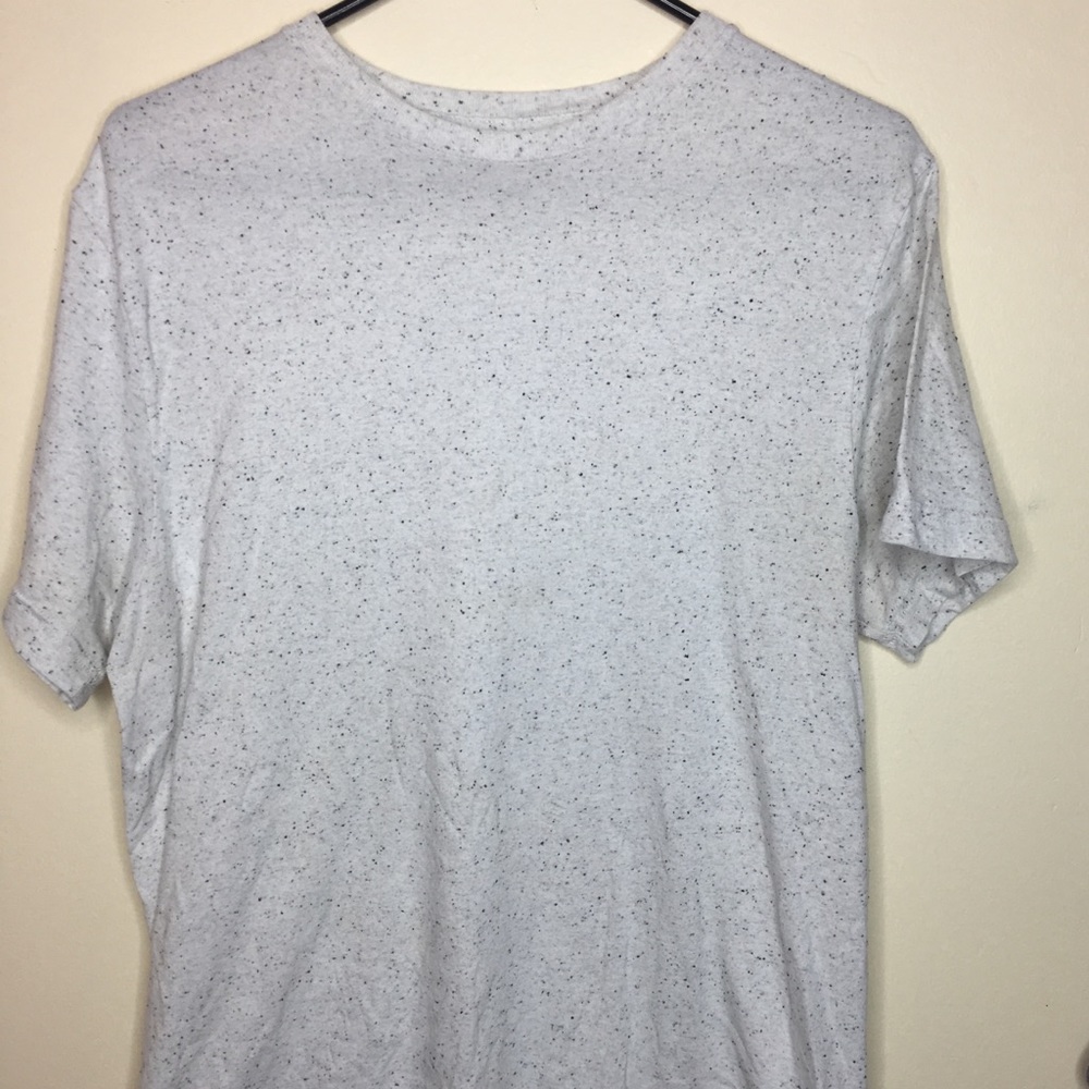 Speckled white T-shirt